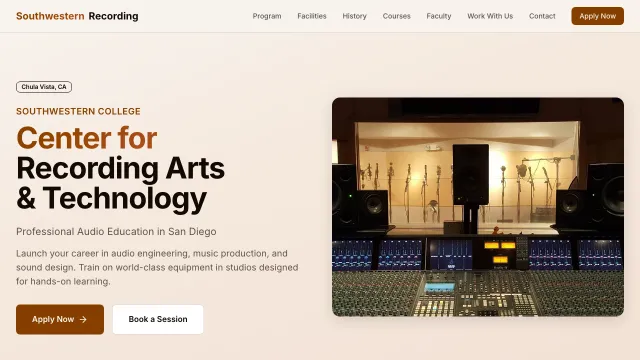 Southwestern Recording screenshot